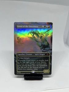 Ureni of the Unwritten (Borderless) Commander: Tarkir: Dragonstorm Foil - Foto 1 di 6
