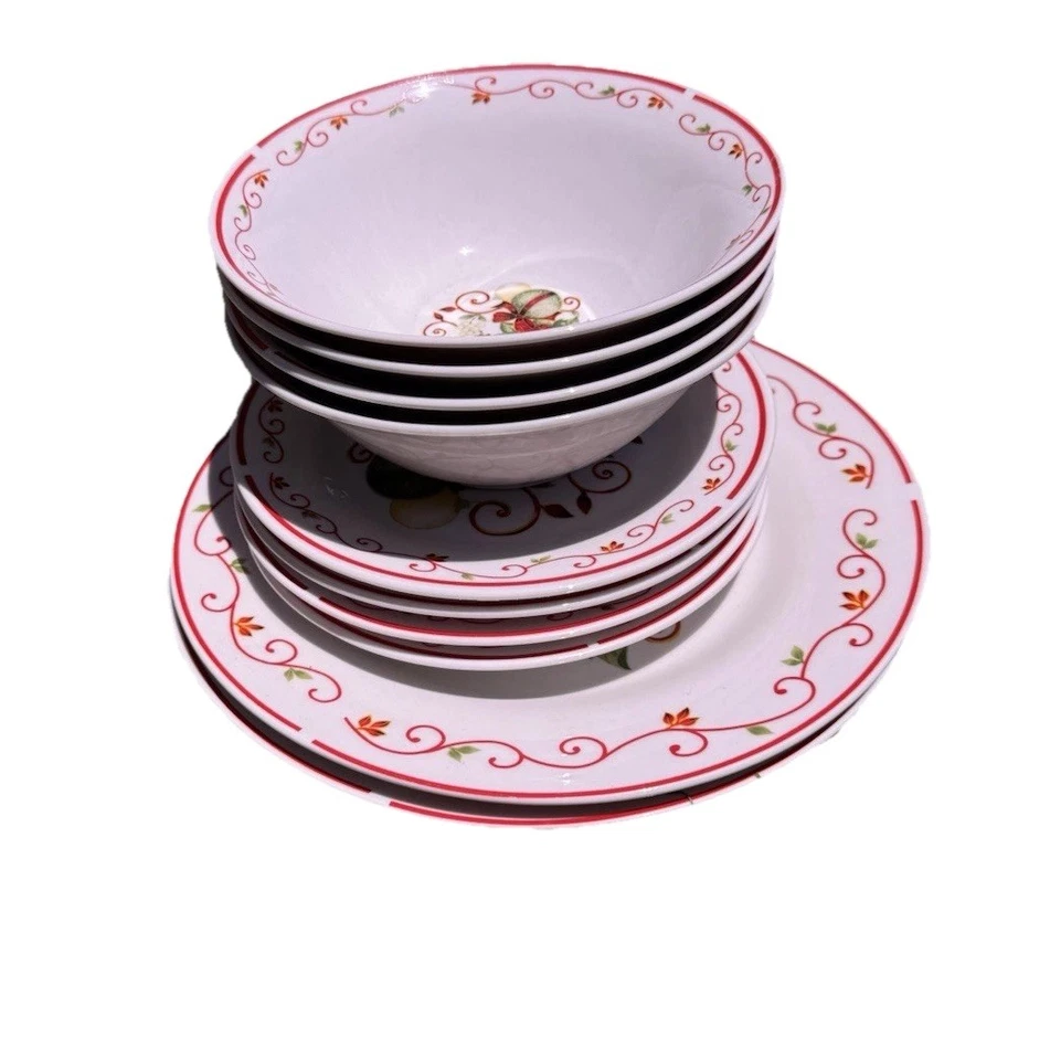 Lote de 10 platos y cuencos Navidad/primavera sin marca Foto 1 de 4