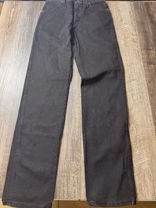 Jeans Wrangler vintage uomo 33x38 nero originale taglio cowboy 13MWZ NUOVI CON ETICHETTE western - Foto 1 di 12