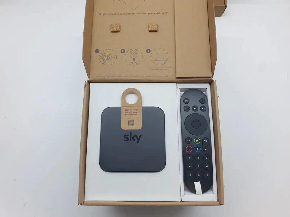 Sky Stream TV Streaming Box and Remote PUCK IP061B ANTH Unused - Image 1 of 1