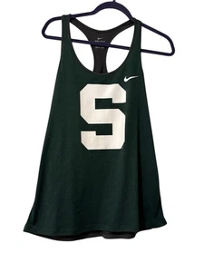 Nike NCAA Michigan State Spartans Dri-FIT Racerback Damen-Tanktop Large neu mit Etikett - Bild 1 von 9