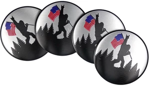 Bigfoot Sasquatch Wheel Center Cap Decal Sticker Truck Car 56mm 2.20" Aluminum - Picture 1 of 11