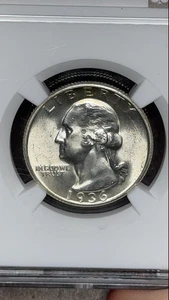 1936-S Washington Silver Quarter NGC MS65 - Conditional Rarity - Cert 8397922007 - Picture 1 of 4