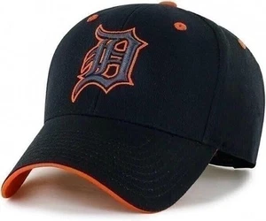 DETROIT TIGERS HAT MLB BASEBALL TEAM LOGO MVP BLACK/ORANGE MONEY MAKER NEW CAP - Picture 1 of 3