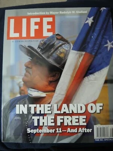 SEPTEMBER 11 LIFE MAGAZINE A COMMEMORATIVE IN THE LAND AND OF THE FREE SEPT 11 A - Picture 1 of 12