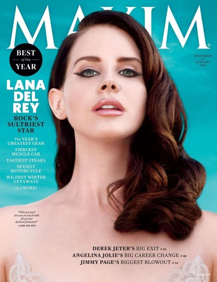 Maxim Magazine December 2014 January 2015 Lana Del Rey Derek Jeter Kate Boch  - Image 1 of 1