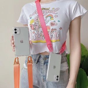 Crossbody Necklace Lanyard Soft For iPhone 16 Pro Max 15 14 13 12 11 Case Cover - Picture 1 of 29