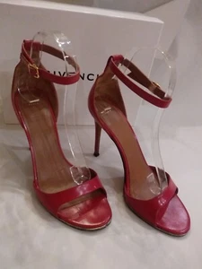 Sandalias Givenchy Mujer Cuero Punta Abierta Correa al Tobillo Tacones Rosa Talla 8.5 EU40 - Imagen 1 de 13
