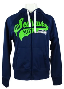 Seattle Seahawks NFL Team Apparel Women's Full-Zip Hoodie - Picture 1 of 8
