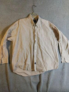 Catalina Mens Mini Check Long Sleeve Button Down Cotton Casual Dress Shirt L - Picture 1 of 11