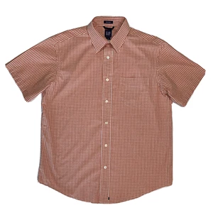Camisa Gap Calce Relajado con Botones Para Hombre Mediana Gingham a Cheque Med Mangas Cortas M - Imagen 1 de 11