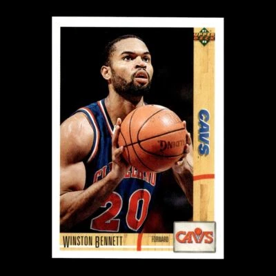 Winston Bennett 1991-92 Upper Deck Cleveland Cavaliers #247 R328U 74 - Image 1 of 2