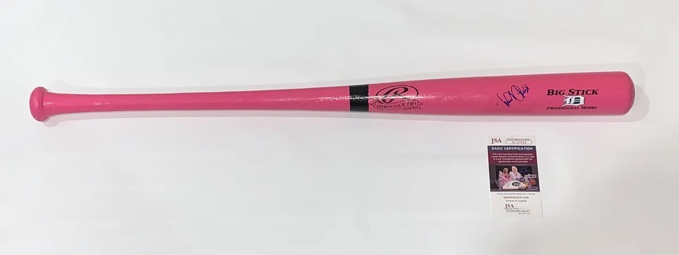 MIGUEL CABRERA SIGNED RAWLINGS PINK BAT DETROIT TIGERS AUTOGRAPHED JSA COA - Image 1 of 2