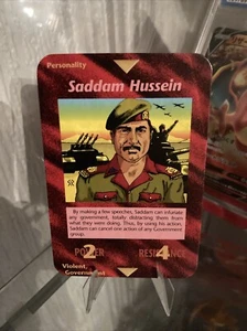 INWO Illuminati New World Order 1995 Unlimited Card Game - Sadam Hussein - Picture 1 of 2