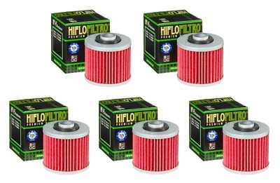 Hiflofiltro Oil Filter (x 5) Fits YAMAHA YFM700 RAPTOR (2006 to 2024) - Image 1 of 4