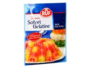 RUF Sofort-Gelantine Weiß, kalt und löslich gute Instantgelatine 30g 8er Pack - Picture 1 of 1