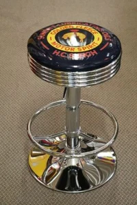GOLDEN FLEECE HANGING RAM PETROL OIL BOWSER PREMIUM BAR STOOL ADJUSTABLE HEIGHT - Picture 1 of 7