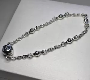 Genuine Pandora 🌟 5 Five Clip Station Bracelet 🌟 925ALE 🌟 591704 🌟 19cm - Picture 1 of 9