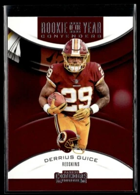 2018 Panini Contenders Rookie of the Year Derrius Guice #RYA-DG - Image 1 of 2