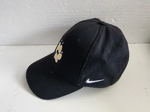 Nike Legacy 91 Dri-Fit Hat Cap L/XL Black Gold Paw Print Football Hat Cap - Picture 1 of 8