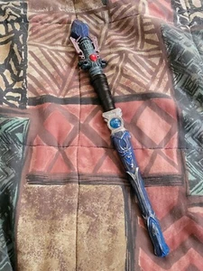 Great Wolf Lodge Blue Silver MagiQuest Magic Wand Blue Gem Topper 14" 2007 - Picture 1 of 1