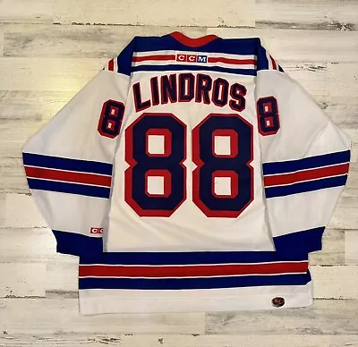 Eric Lindros New York Rangers CCM NHL Hockey Jersey - Image 1 of 4