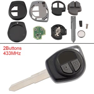 433MHz Keyless Remote Key Fob 2 Buttons fit for SUZUKI SWIFT SX4 Alto 2007- 2013 - Bild 1 von 7