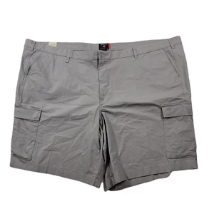 Dockers Tech Cargo Shorts Mens 58 Big & Tall Foil Grey Straight Fit $60 NEW - Picture 1 of 6
