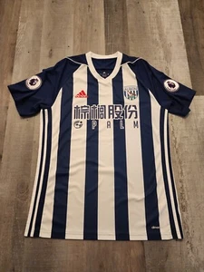 FC WEST BROMWICH ALBION 2017/2018 HOME Jersey Sz Medium + Measurements - Picture 1 of 9