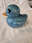 Jaru Blue Dazzle Rubber Ducky 6” inches Sparkle Glitter Duck Toy