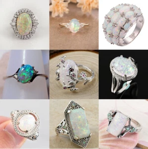 Elegant Jewelry Women Wedding Ring Size 6-10 925 Rings Cubic Zirconia - Bild 1 von 29