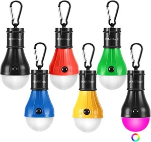 Camping Lights 6-Pack - 5 Tent Lights & 1 RGB Lantern for Outdoors & Emergency - Picture 1 of 9