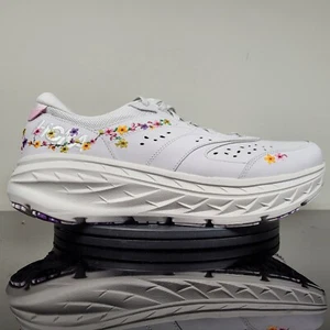 Hoka x Anthropologie Vibrant Bloom Bondi L Shoes Gray 1150924 Women's Sz 12.5 - Picture 1 of 7