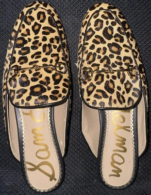 Nuevas Zapatillas Caja Abierta Sam Edelman Orella Guepardo Estampado Animal Pelo de Becerro Talla 6 Foto 1 de 4