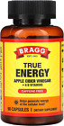 True Energy Apple Cider Vinegar + 6 B Vitamins Caffeine Free 90 Capsules