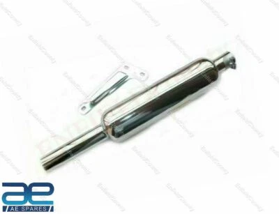 Exhaust Silencer Chrome Plated For Royal Enfield 350cc Motorbikes Standard Model - Image 1 of 4
