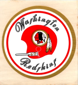 Vintage Washington Redskins from 1960's Decal Sticker 3.5 Inches - Picture 1 of 1