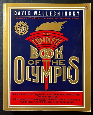 1984 "The Complete Book Of The Olympics" Paperback VTG David Wallechinsky NICE! - Image 1 of 3
