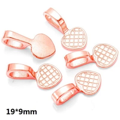 100 piezas corazón pegamento en fianza encanto colgantes pendientes dijes para hacer joyas hágalo usted mismo Foto 1 de 4