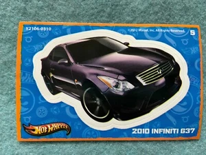 2010 Infiniti G37 Hot Wheels Sticker - Picture 1 of 1