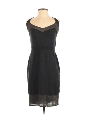 Vestido Les Copains 2 Tonos Gris Lana Cordero Sin Mangas Forrado Talla 40 Foto 1 de 4