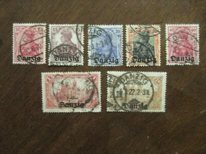 Danzig Mi No. 2-6, 8, 9 With Good Stamp, Die Market Values Infla-Geprüft g29) - Picture 1 of 2