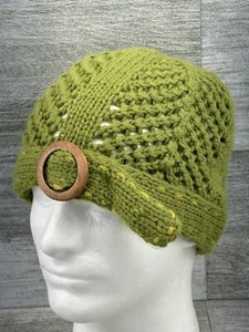 Goorin Acrylic Cable Knit Beanie Cap Hat Green Duck Sauce Winter Crochet GB Cold - Picture 1 of 13