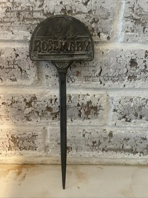 Винтажная этикетка для рассады трав розмарина латунная патина - Изображение 1 из 4