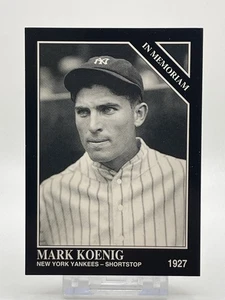 1994 TSN Conlon Sammlung Baseballkarte #1121 Mark Koenig Yankees Shortstop - Bild 1 von 2