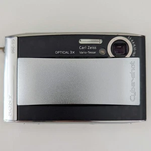 Working item, good condition, Sony Cyber-Shot DSC-T5, black, with charger - Picture 1 of 4