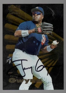 Tony Gwynn 1996 Pinnacle Zenith San Diego Padres Autographed Signed Card NM COA - Picture 1 of 3