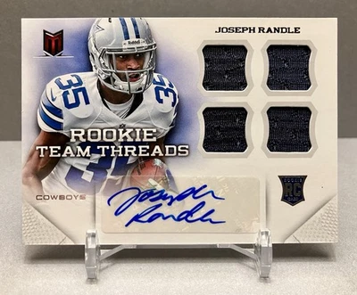2013 Joseph Randle Momentum Rookie Team Threads Quad Material Signature /49 # 18 - Image 1 of 2