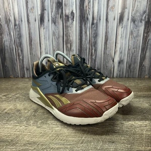 MEN'S Reebok Nano X2 Training Shoes Size 6 Wonder Woman Blue Gold Maroon HQ4585 - Picture 1 of 9