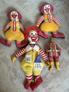 Konvolut 4 Vintage 70er Jahre Ronald McDonald & B King Puppen - Bild 1 von 6